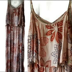 Sweet Rain floral maxi dress sz XL